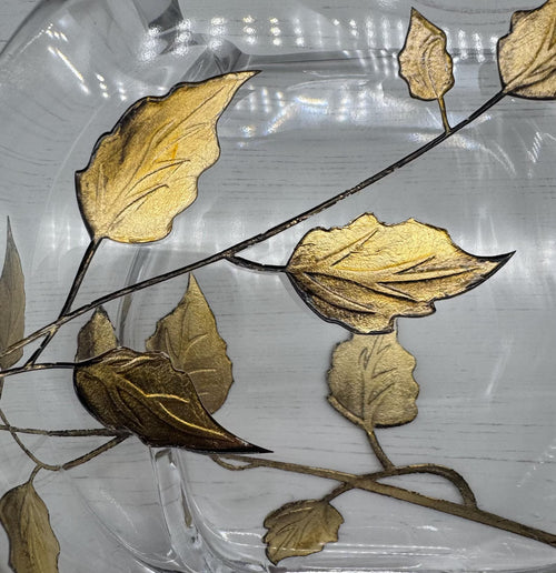 Oak Leaf Gold - 20cm Twist Vase by LUCID.SKY LTD